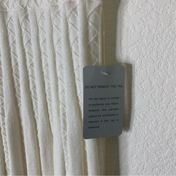 Gal meets glam womens cream country club short sleeve midi dress M NWT - Picture 4 of 11